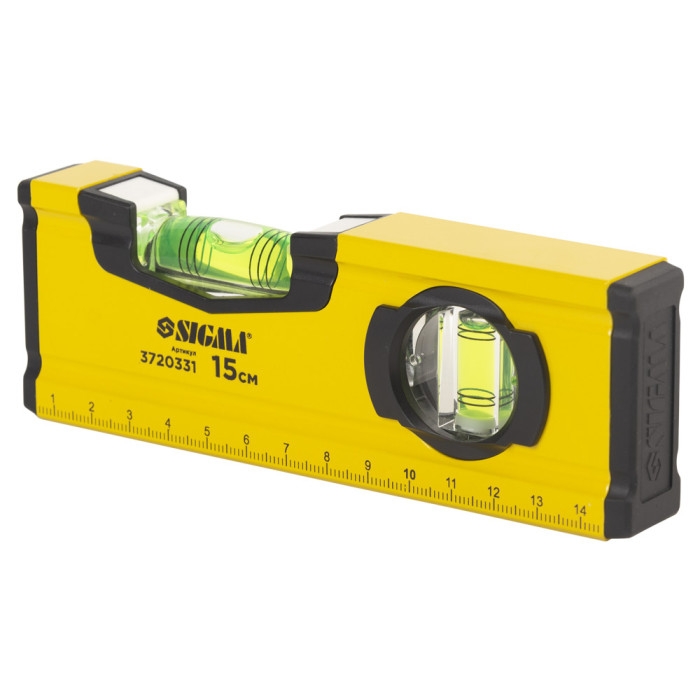 Рівень магнітний 2 капсули 15см SIGMA (3720331)