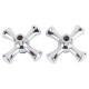 Ручка 1/2" для двухвентильного смесителя (55A) 2 шт. в комплекте AQUATICA (XL-2442)