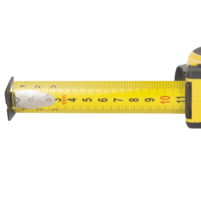 Рулетка обгумована Compact двостороннє полотно/зачіп 10м×25мм SIGMA (3814681)