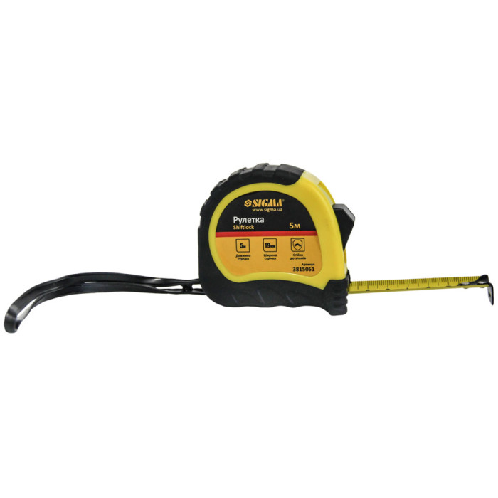 Рулетка shiftlock 5м×19мм SIGMA (3815051)