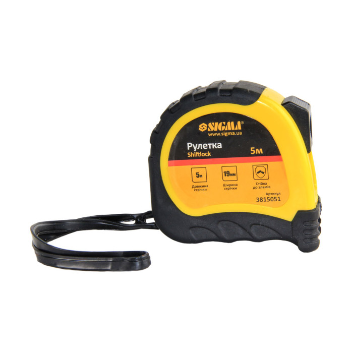 Рулетка shiftlock 5м×19мм SIGMA (3815051)