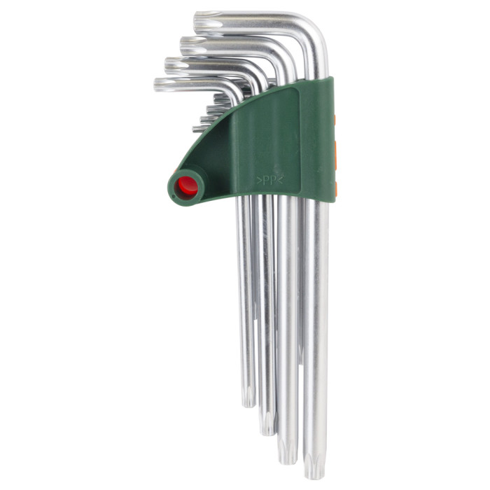 Ключи TORX 9шт T10-T50мм CrV (средние с отвер) GRAD (4022285)