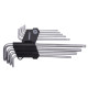 Ключі TORX 9шт T10-T50мм CrV (довгі з отвором) SIGMA (4022231)