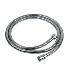 Шланг для душа 1/2" SS хромированный растяжной с подшипником 150-210см AQUATICA XB-8153 (9792020)