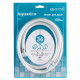 Шланг для душа 1/2" PVC 3-х слойный с подшипником серебристый 150см AQUATICA XB-0173 (9791611)