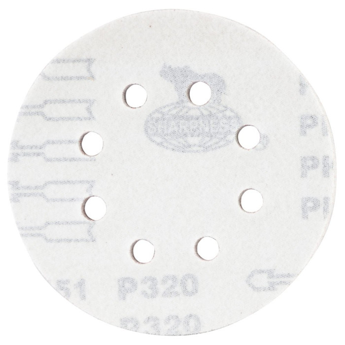 Шліфувальний круг 8 отворів Ø125мм P320 (10шт) SIGMA (9122731)