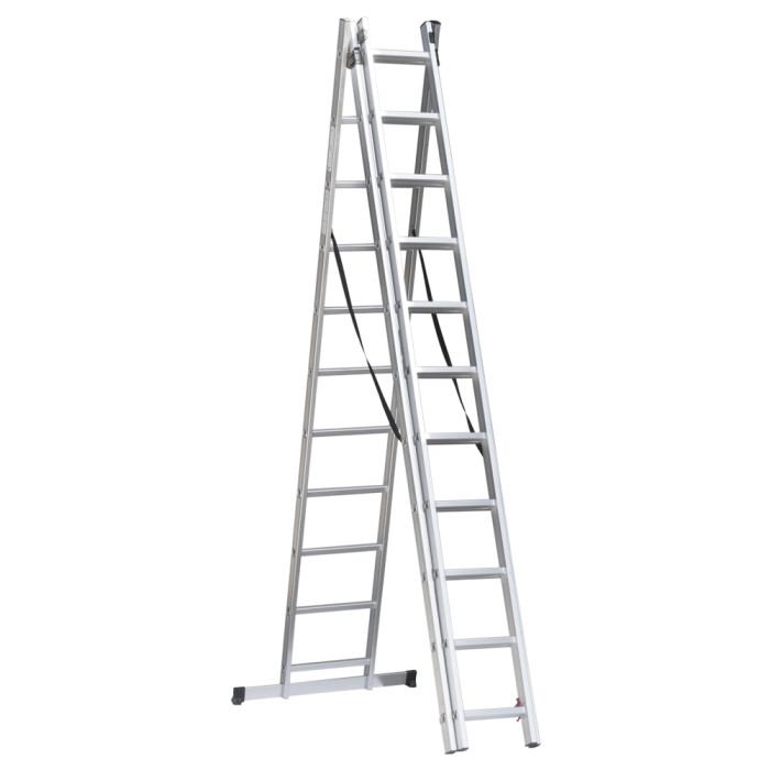 Лестница раскладывающаяся универсальная 3×11 ступеней 7.33м SIGMA (5032364)