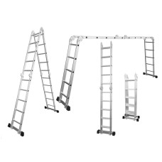 Лестница многоцелевая алюминиевая 4×5 ступеней 5.80м FLORA (5031344)