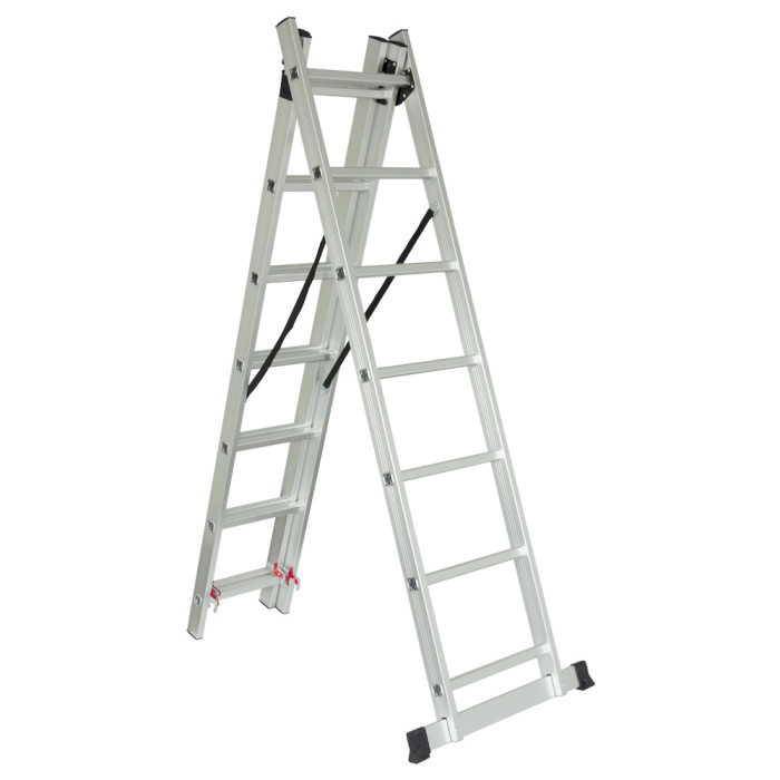 Лестница раскладывающаяся универсальная 3×7 ступеней 4.25м SIGMA (5032314)