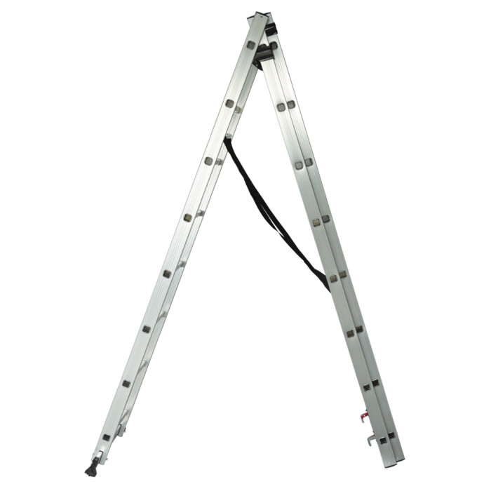 Лестница раскладывающаяся универсальная 3×8 ступеней 5.09м SIGMA (5032324)