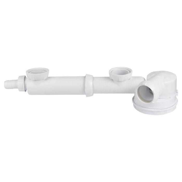 Сифон для подвійної кухонної мийки Espace 1½"×Ø40мм WIRQUIN (9542402)