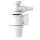 Сифон для кухонной мойки Neo Air 1½"×Ø40мм с подводом WIRQUIN (9542321)