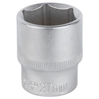 Насадка шестигранная короткая 1/2" 27мм CrV mid SIGMA (6071271)