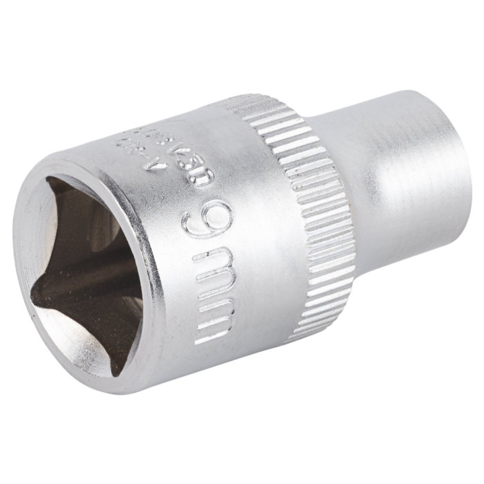 Насадка шестигранна коротка 1/2" 9мм CrV mid SIGMA (6071091)
