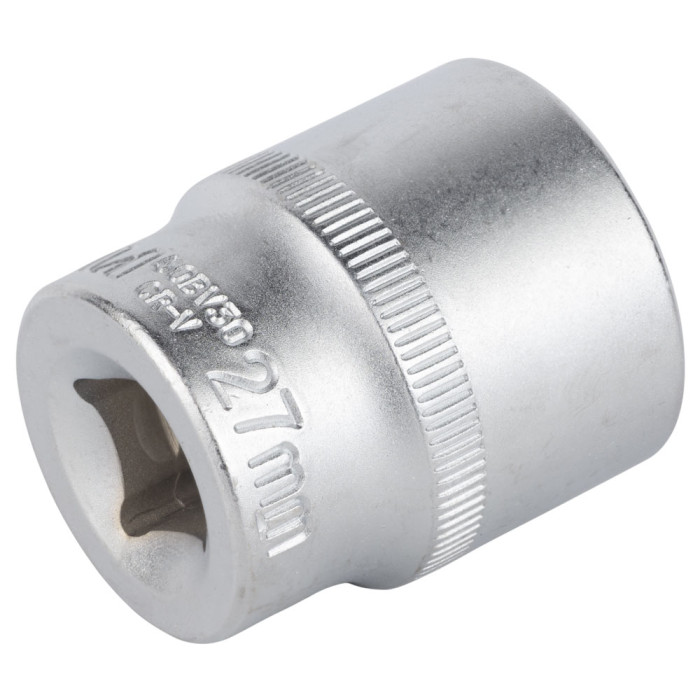 Насадка шестигранная короткая 1/2" 27мм CrV mid SIGMA (6071271)