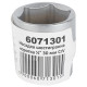 Насадка шестигранная короткая 1/2" 30мм CrV mid SIGMA (6071301)