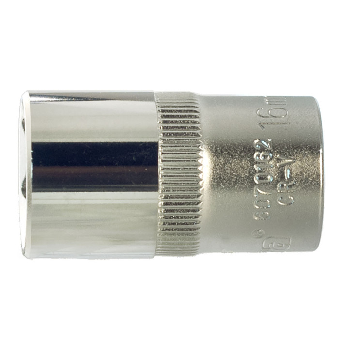 Насадка шестигранна коротка 1/2" 16мм CrV ULTRA (6070162)
