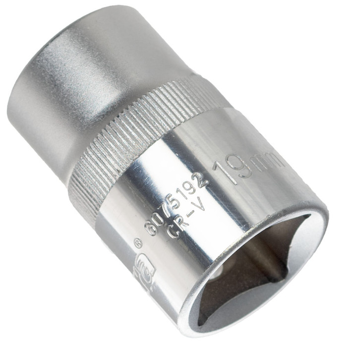 Насадка шестигранна 3/4" 19мм CrV ULTRA (6075192)