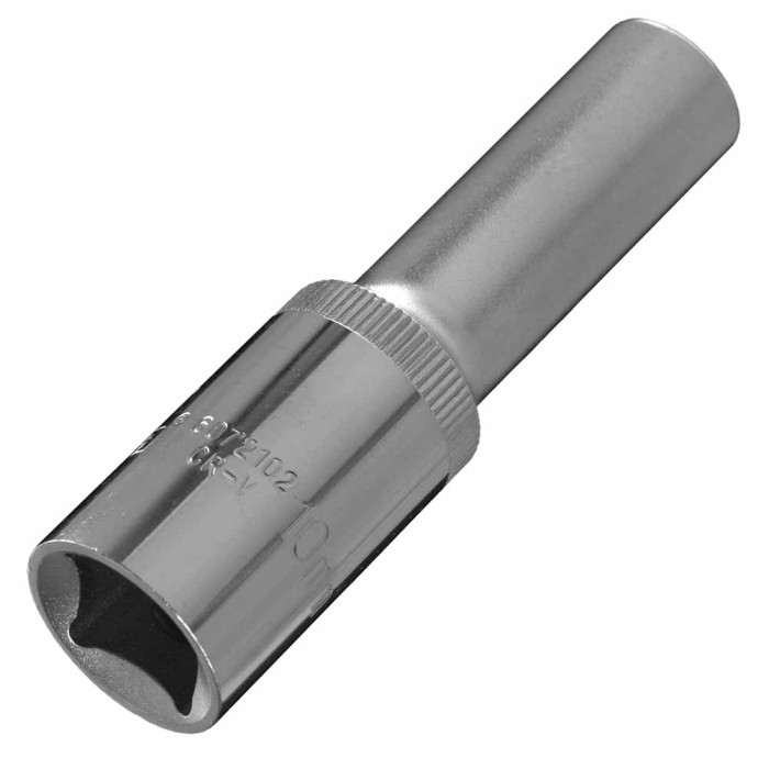 Насадка шестигранная длинная 1/2" 10мм CrV ULTRA (6072102)