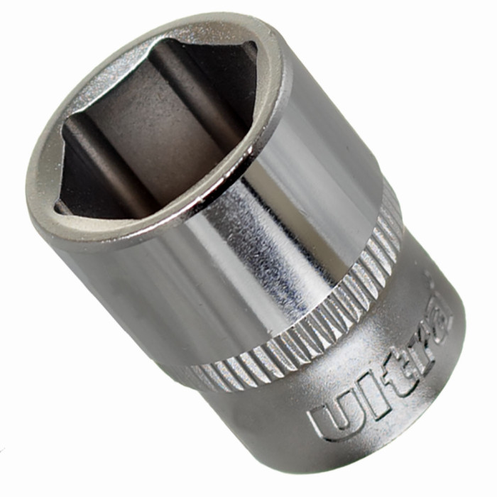 Насадка шестигранная короткая 1/4" 14мм CrV ULTRA (6060142)