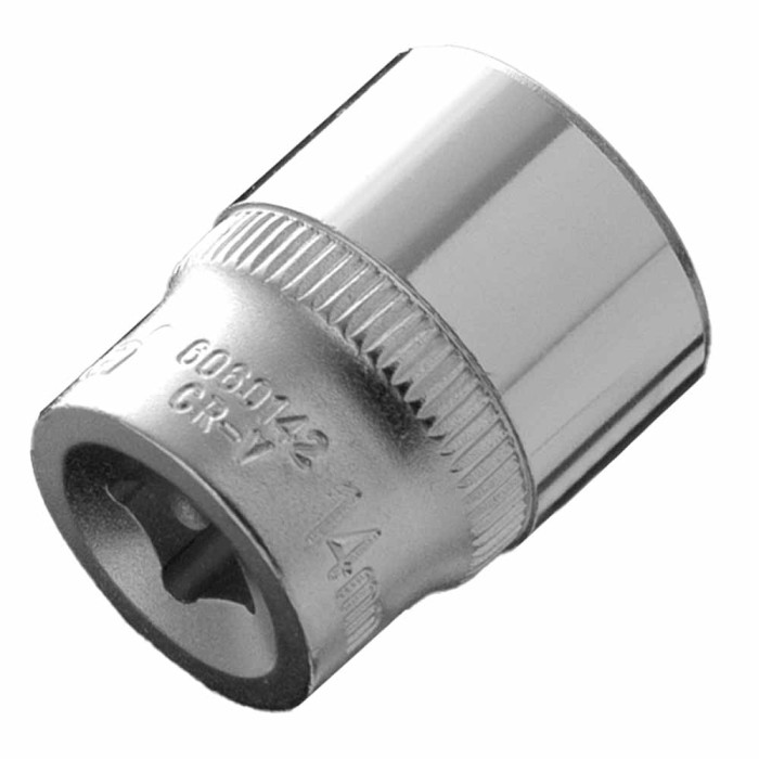 Насадка шестигранная короткая 1/4" 14мм CrV ULTRA (6060142)