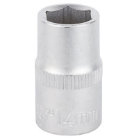 Насадка шестигранная короткая 1/2" 14мм CrV mid SIGMA (6071141)