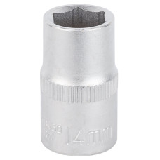Насадка шестигранна коротка 1/2" 14мм CrV mid SIGMA (6071141)