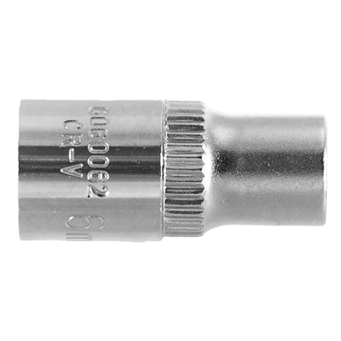Насадка шестигранна коротка 1/4" 6мм CrV ULTRA (6060062)