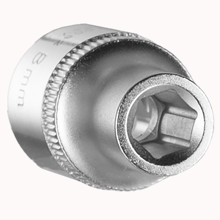 Насадка шестигранна коротка 1/2" 8мм CrV ULTRA (6070082)