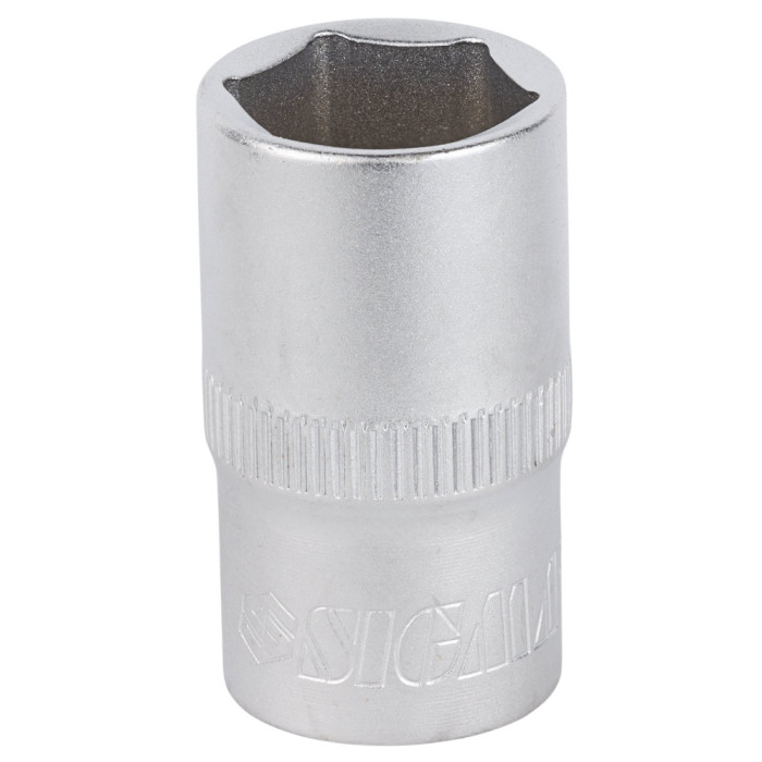 Насадка шестигранна коротка 1/2" 16мм CrV mid SIGMA (6071161)