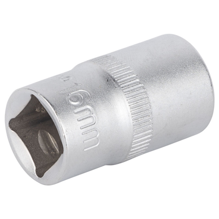 Насадка шестигранна коротка 1/2" 16мм CrV mid SIGMA (6071161)