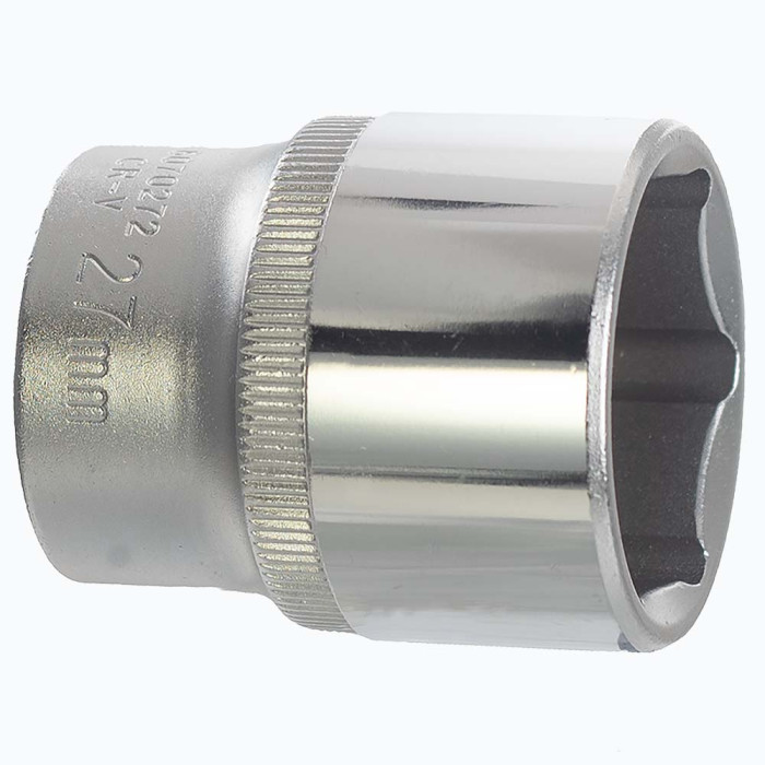 Насадка шестигранна коротка 1/2" 27мм CrV ULTRA (6070272)