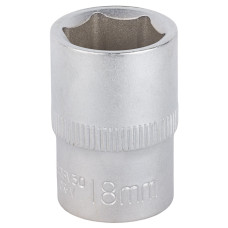 Насадка шестигранна коротка 1/2" 18мм CrV mid SIGMA (6071181)