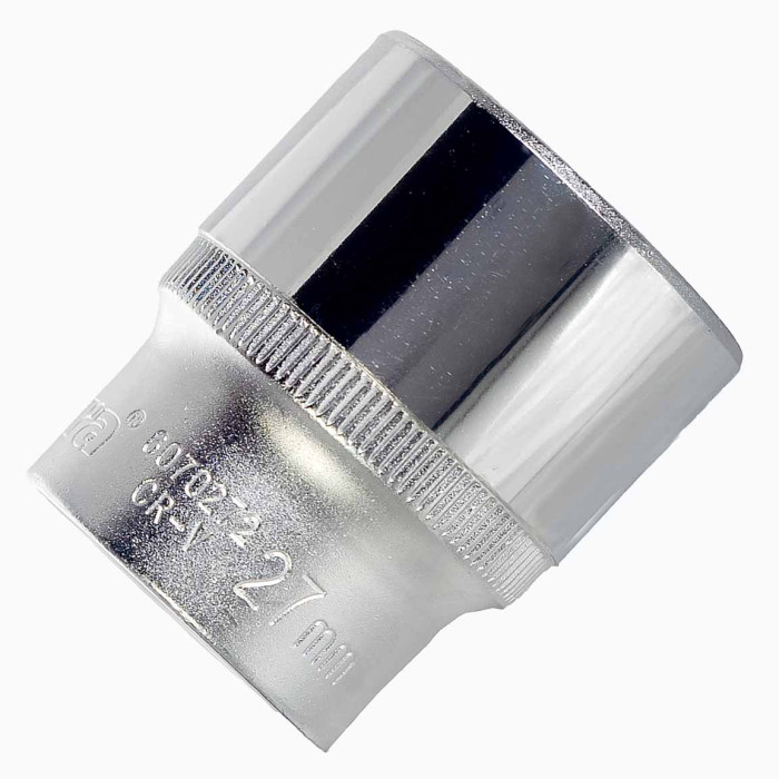 Насадка шестигранна коротка 1/2" 27мм CrV ULTRA (6070272)