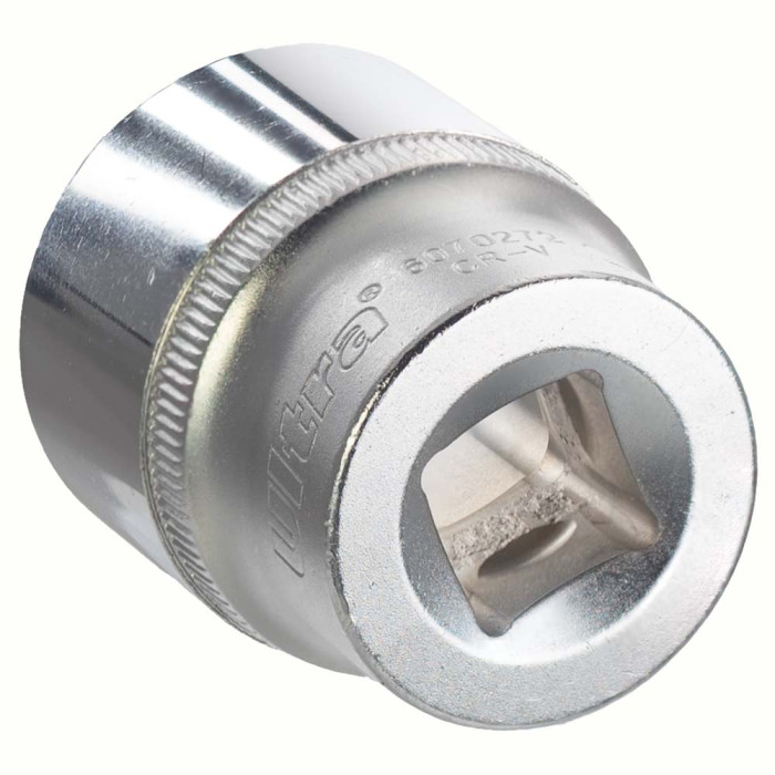 Насадка шестигранна коротка 1/2" 27мм CrV ULTRA (6070272)
