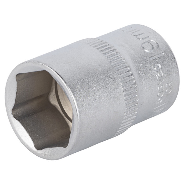 Насадка шестигранна коротка 1/2" 19мм CrV mid SIGMA (6071191)