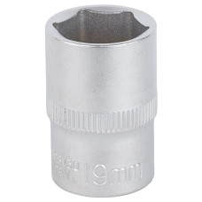 Насадка шестигранна коротка 1/2" 19мм CrV mid SIGMA (6071191)