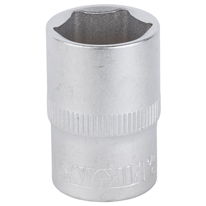 Насадка шестигранна коротка 1/2" 19мм CrV mid SIGMA (6071191)