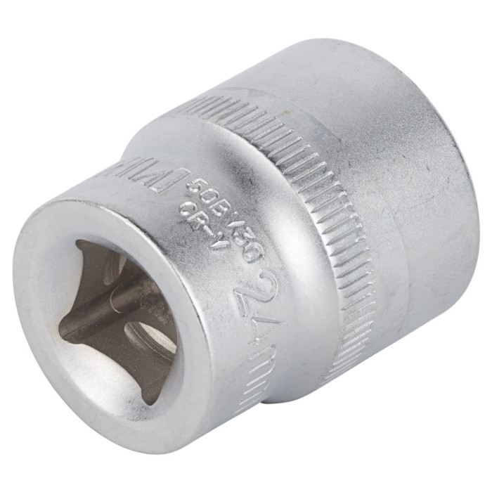 Насадка шестигранная короткая 1/2" 24мм CrV mid SIGMA (6071241)