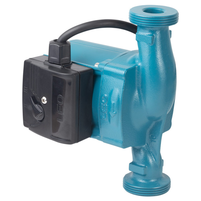Насос циркуляционный 74Вт Hmax 4м Qmax 55л/мин Ø1½" 180мм + гайки Ø1" LEO 3.0 LRP25-40/180 (774412)