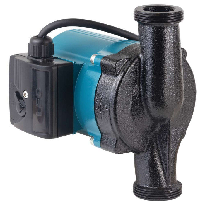 Насос циркуляційний 200Вт Hmax 8м Qmax 120л/хв Ø1½" 180мм+гайки Ø1" LEO 3.0 LRP25-80/180 (774451)