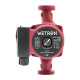 Насос циркуляционный 100Вт Hmax 6м Qmax 50л/мин Ø1½" 180мм бордо + гайки Ø1" WETRON LPS25-6/180B (774232)