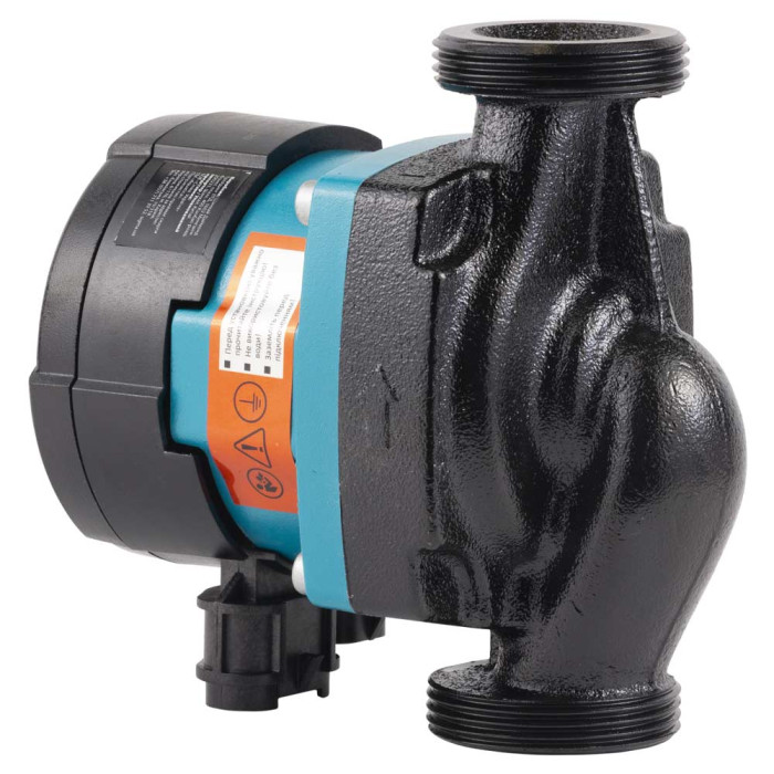 Насос циркуляционный энергосберегающий 5-60Вт Hmax 8м Qmax 63л/мин Ø1½" 130мм + гайки Ø1" AQUATICA GPA25-8/130 III (774062)