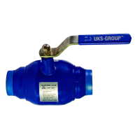 Кран кульовий повнопрохідний приварний сталевий PN40, куля-нж сталь 304, PTFE