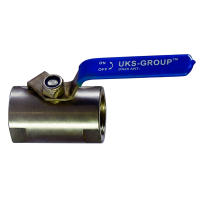Кран кульовий муфтовий нержавіючий PN140, куля-нж сталь 316, PTFE