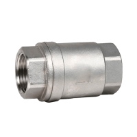 Зворотний клапан муфтовий нержавіючий, тарілка-нж, PTFE, PN16