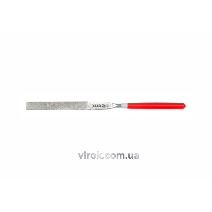 Надфіль алмазний YATO плоский, l= 180/70 мм, b= 5 мм [45/450]