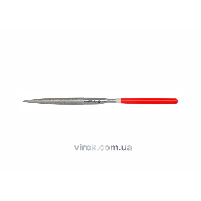 Надфіль алмазний YATO півкруглий, l= 180/70 мм, b= 5 мм [45/450]