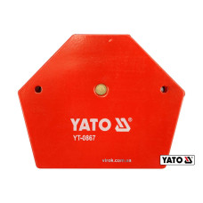 Струбцина магнітна для зварки YATO : 34 кг, 111 х 136 х 24 мм [6/18]