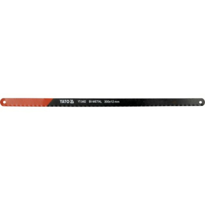 Полотно по металу YATO: l = 300х 12х 0,6 мм, BIMETAL-COBALT упк. 2шт. [20/500]